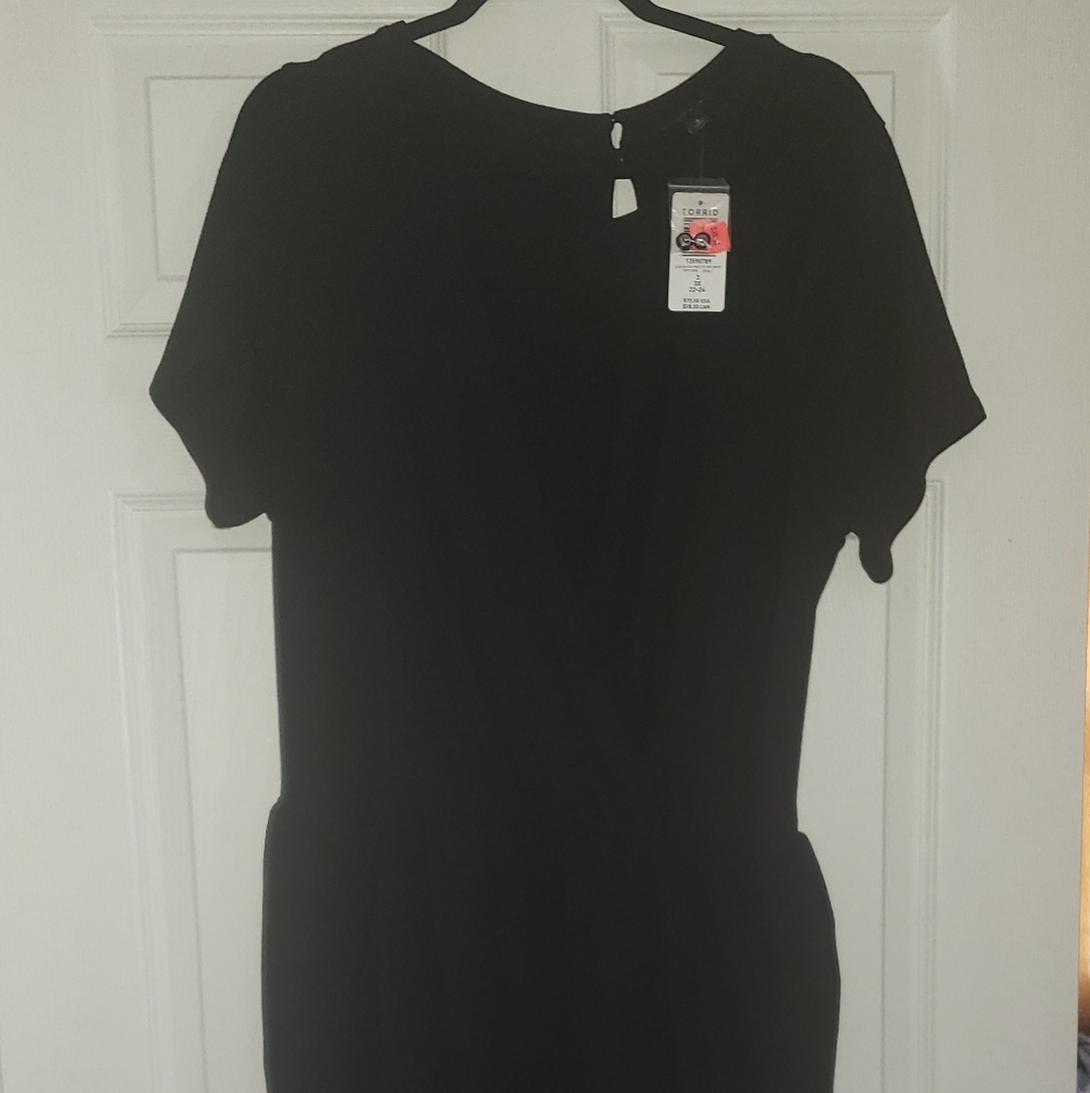 Black plus size jumpsuit